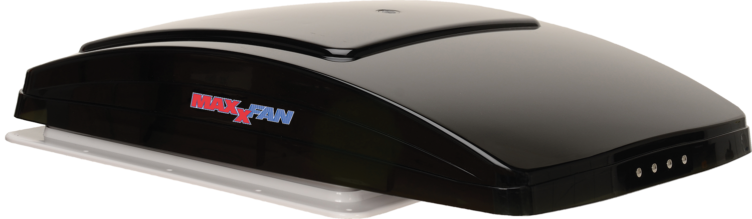 Maxxair MaxxFan roof vent with closed smoke lid for Mercedes Sprinter van conversion